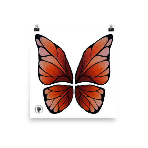 Garnet Butterfly - Photo paper poster
