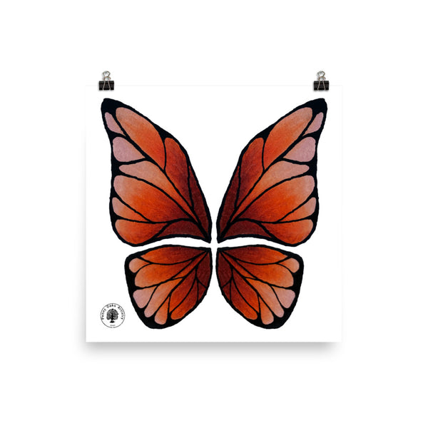 Garnet Butterfly - Photo paper poster