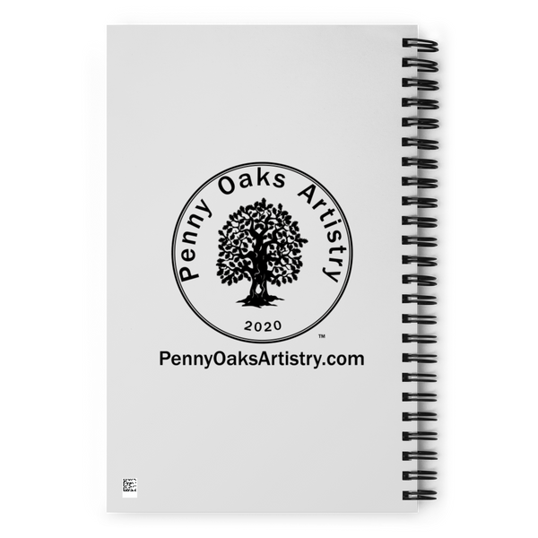 Purple Roses Spiral notebook