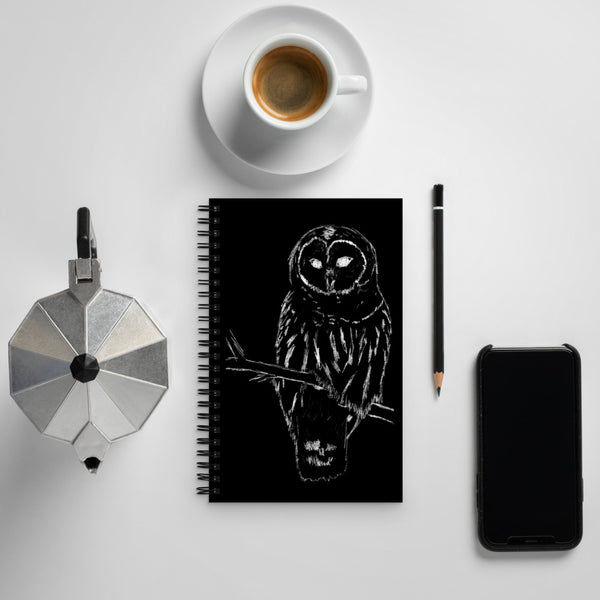 Snowy Owl - Spiral notebook