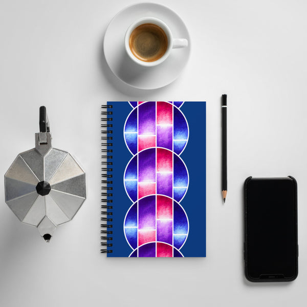 Bi-Glow - Spiral notebook