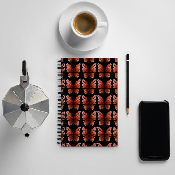 Garnet Butterfly - Spiral notebook