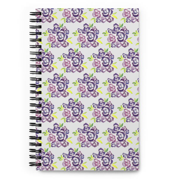 Purple Roses Spiral notebook