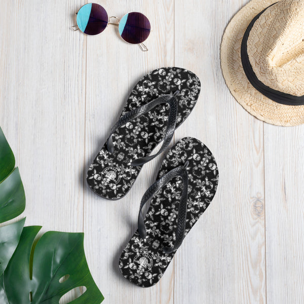 Black and White Jacquard - Flip-Flops