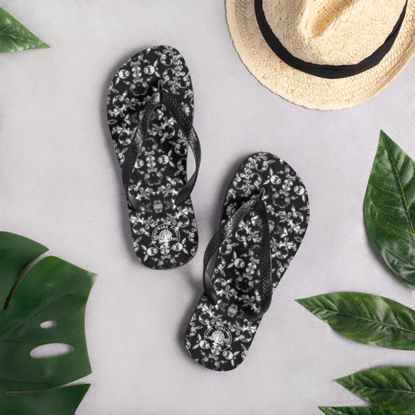 Black and White Jacquard - Flip-Flops
