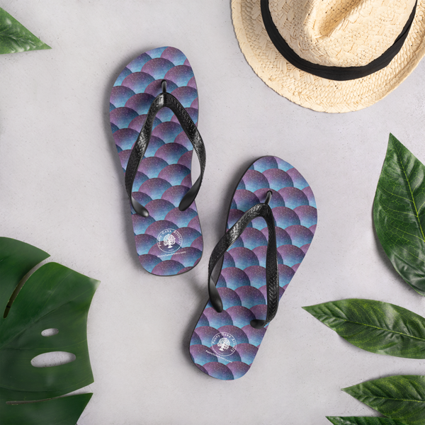 Galaxy Glimmer Flip-Flops