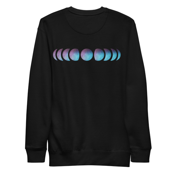 Galaxy Glimmer Moon Phases - Unisex Fleece Pullover