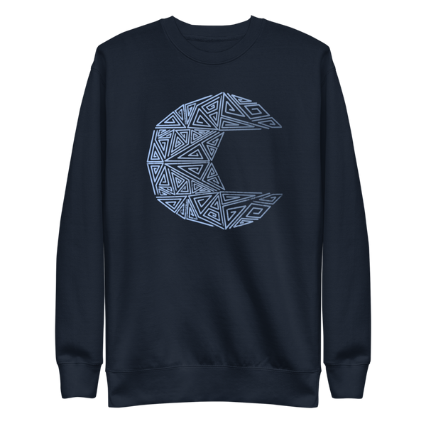 Geometric Moon - Unisex Fleece Pullover