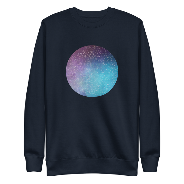 Galaxy Glimmer Moon Phases - Unisex Fleece Pullover