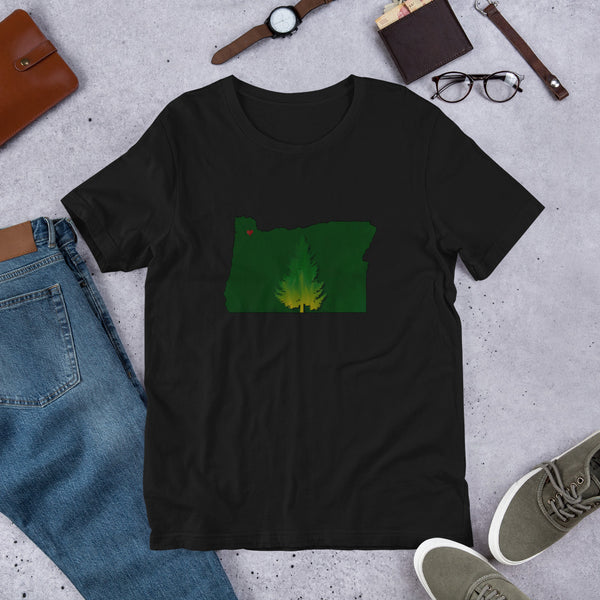 Oregon Love - Short-Sleeve Unisex T-Shirt