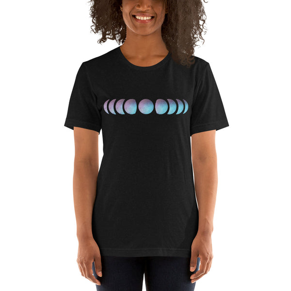 Galaxy Moon Phases - Short-Sleeve Unisex T-Shirt