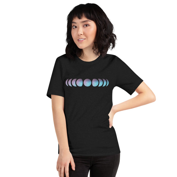 Galaxy Moon Phases - Short-Sleeve Unisex T-Shirt