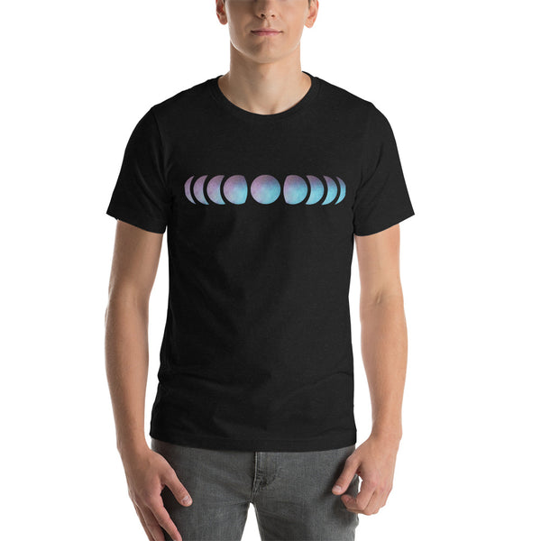 Galaxy Moon Phases - Short-Sleeve Unisex T-Shirt