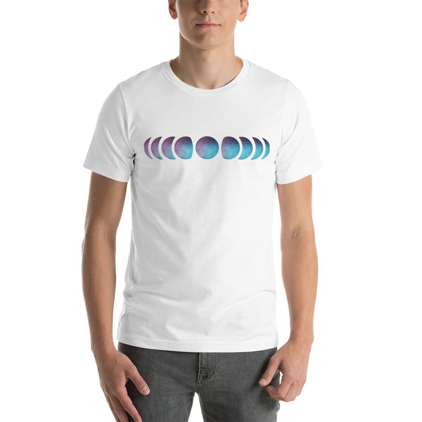 Galaxy Moon Phases - Short-Sleeve Unisex T-Shirt