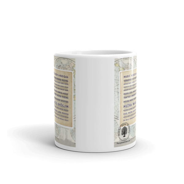 Music's Global Reach Glossy Mug