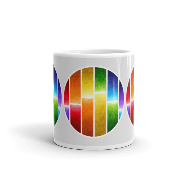 Rainbow-Glow Glossy Mug
