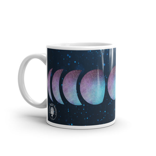 Galaxy Moon Phases Glossy Mug
