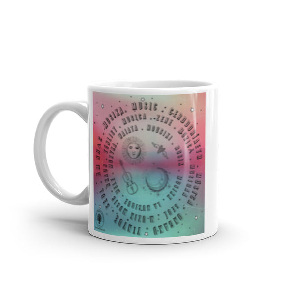 Days start and End with Music Glossy Mug