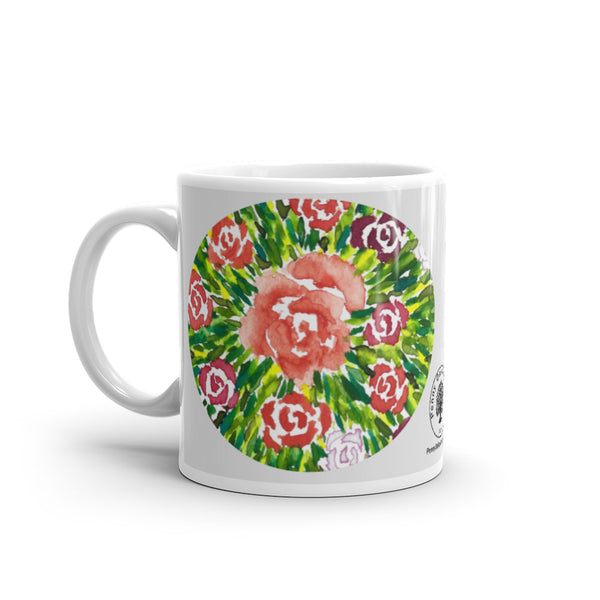 Rose Burst Glossy Mug