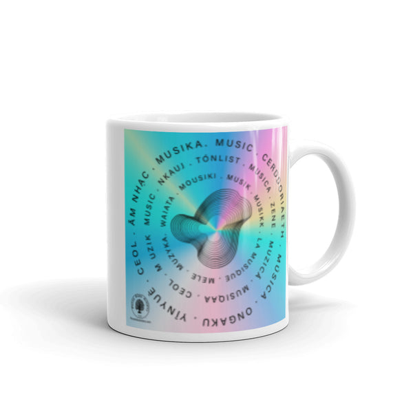 Musical Waves Glossy Mug