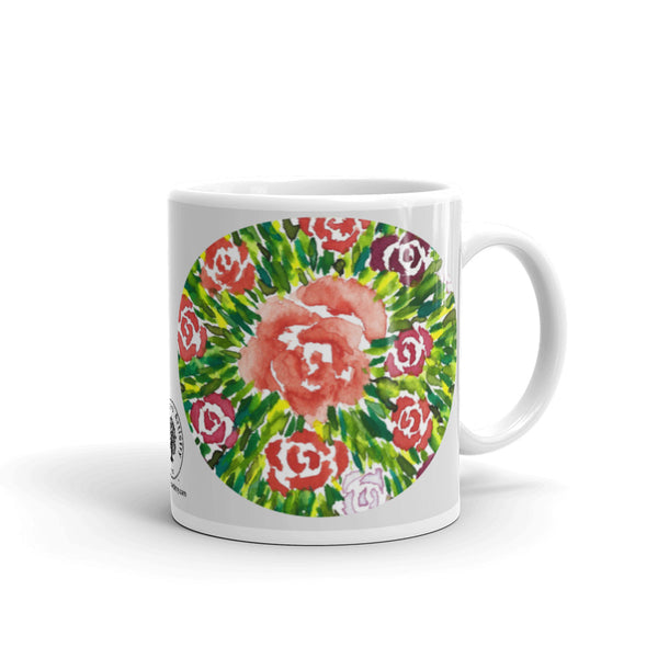 Rose Burst Glossy Mug