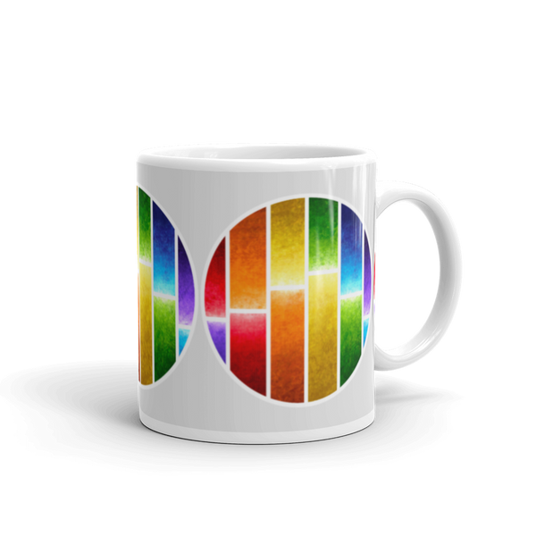 Rainbow-Glow Glossy Mug