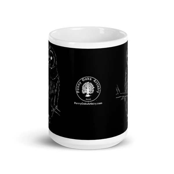 Snowy Owl Glossy Mug