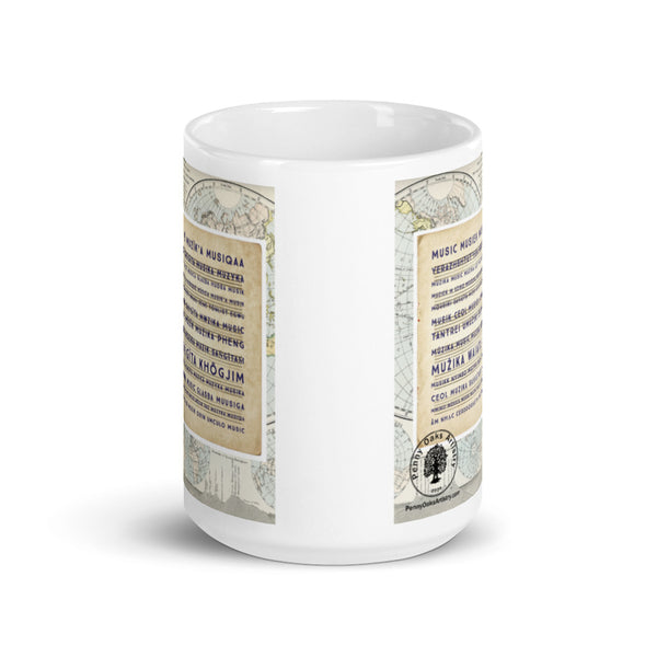 Music's Global Reach Glossy Mug