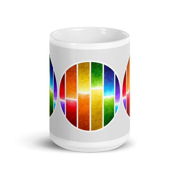 Rainbow-Glow Glossy Mug