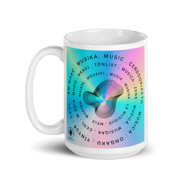 Musical Waves Glossy Mug