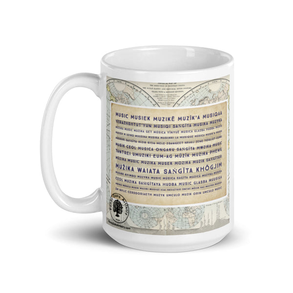 Music's Global Reach Glossy Mug