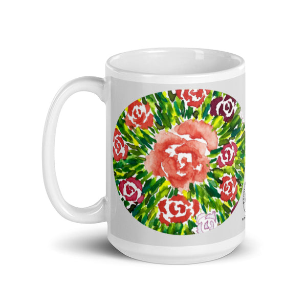 Rose Burst Glossy Mug