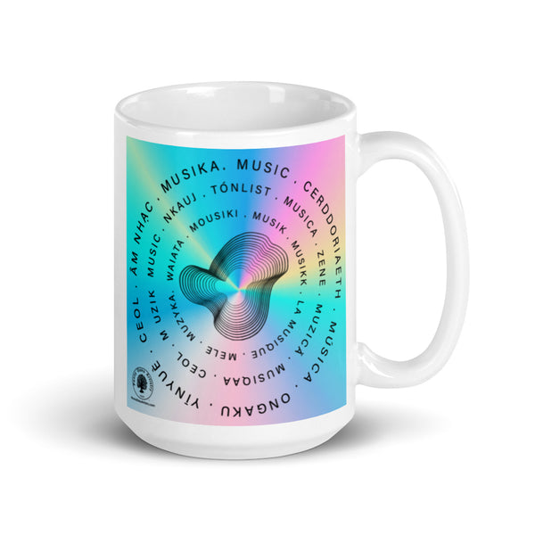 Musical Waves Glossy Mug