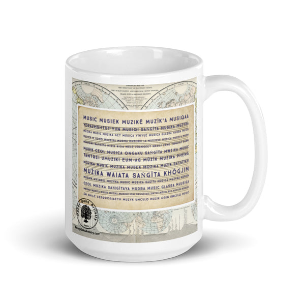 Music's Global Reach Glossy Mug