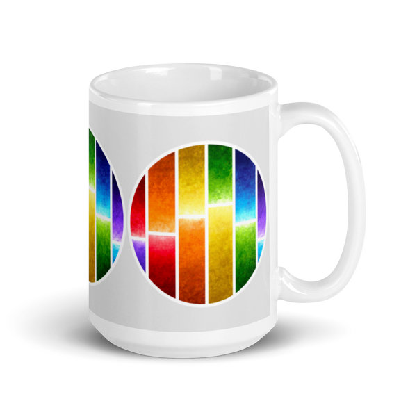 Rainbow-Glow Glossy Mug