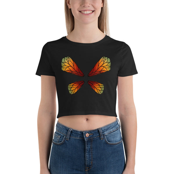 Butterfly Fairy Wings - Women’s Crop Tee