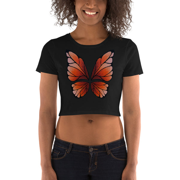 Garnet Butterfly Wings - Women’s Crop Tee