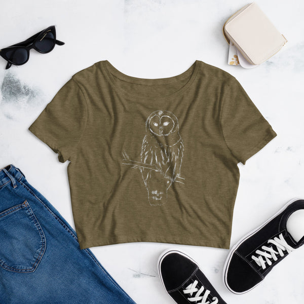 Snowy owl - Women’s Crop Tee