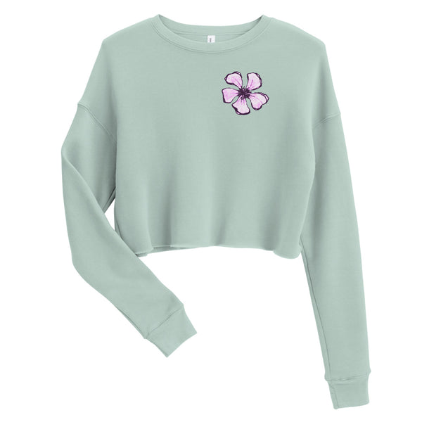 Purple Oleander - Crop Sweatshirt