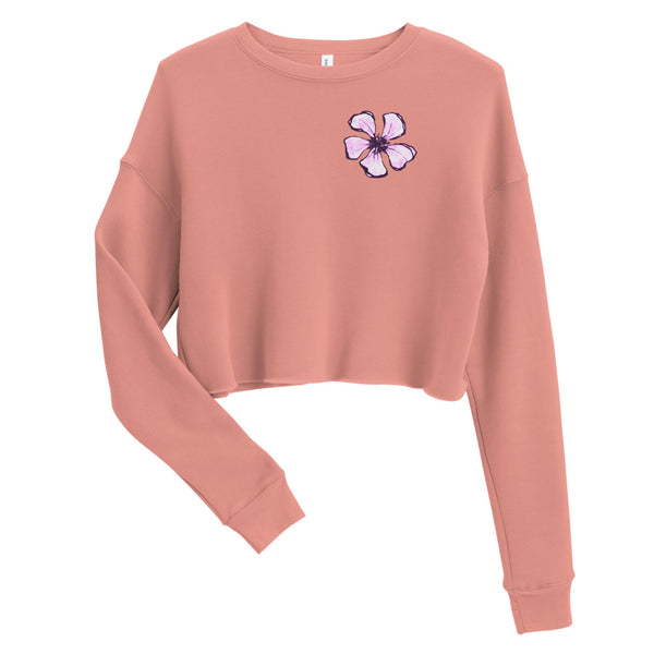 Purple Oleander - Crop Sweatshirt