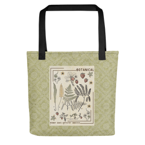 Vintage style bontaical print tote bag