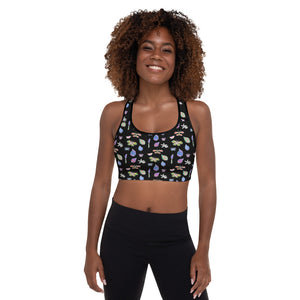 Butterfly Breeze Glow - Padded Sports Bra