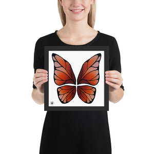 Garnet Butterfly - Framed poster