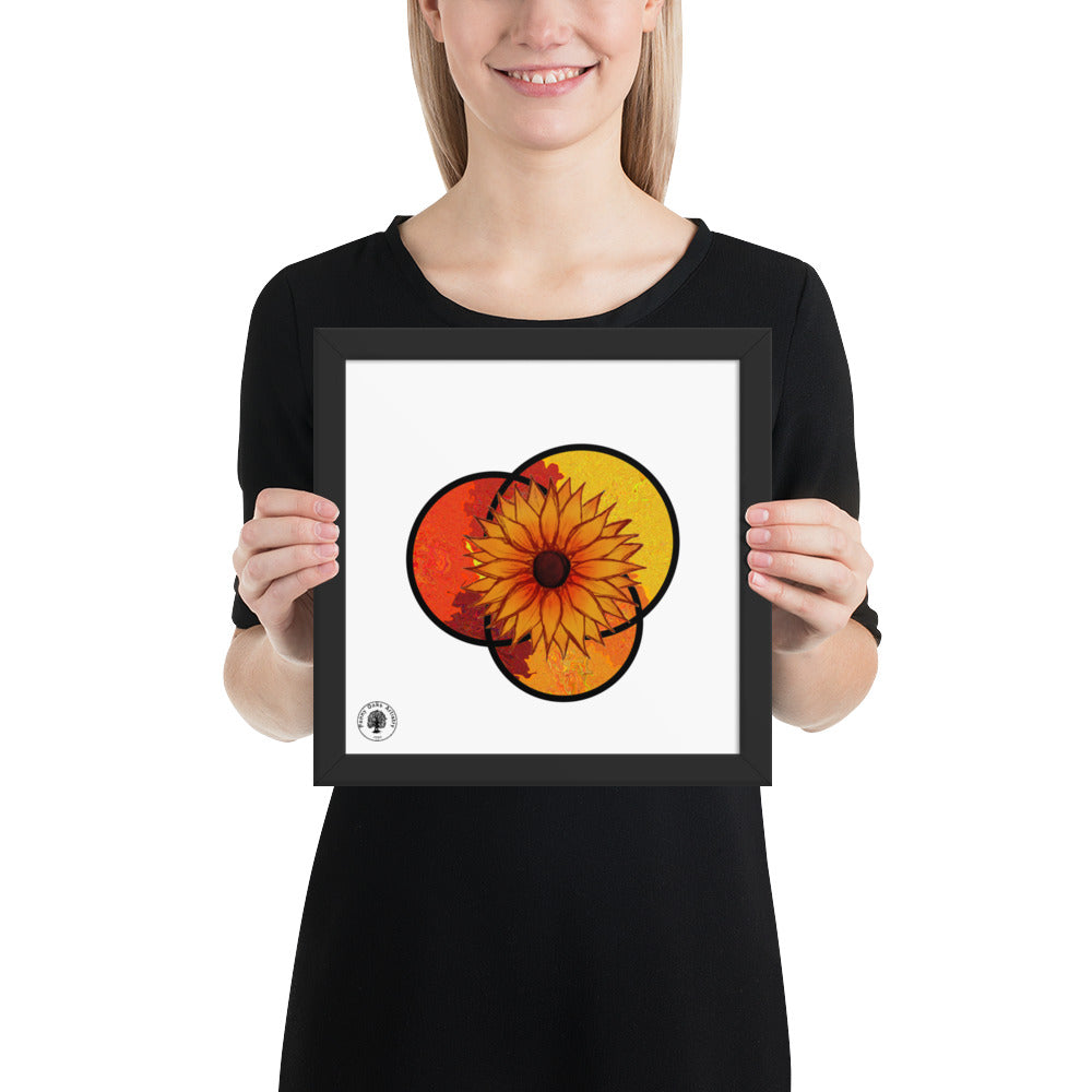 Sunflower - Framed poster