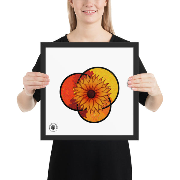 Sunflower - Framed poster