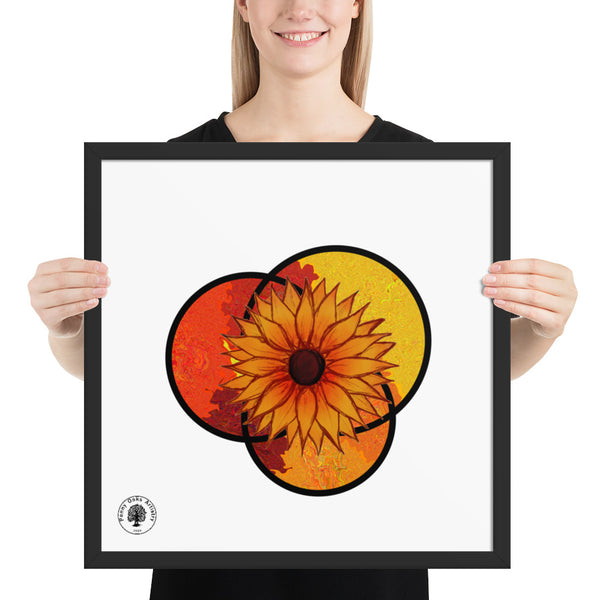 Sunflower - Framed poster