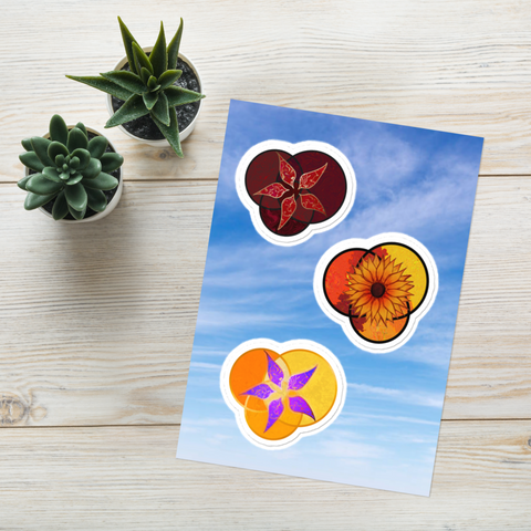 Floral Trinities - Sticker sheet