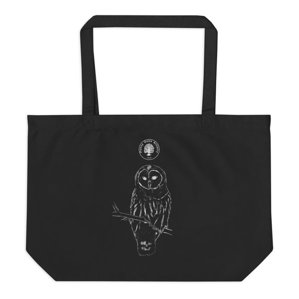 Snowy Owl - Large organic tote bag