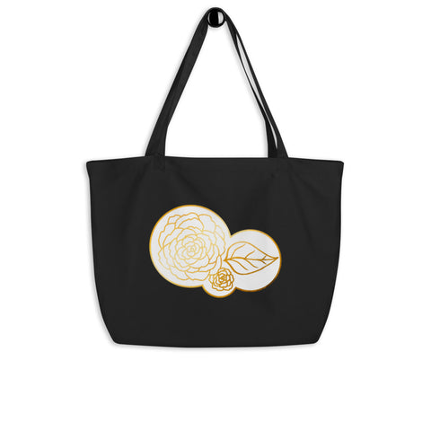 Gold Rose - Large organic tote bag