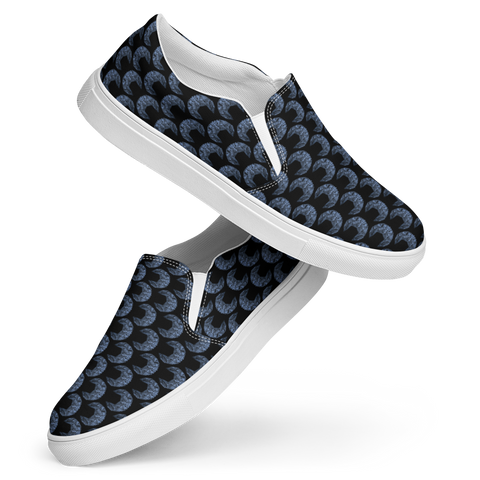 Men’s Geometric Moon slip-on canvas shoes